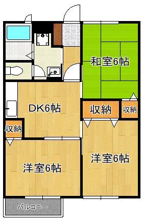 アネックス徳吉IIの間取り