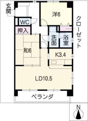 ブラウニーIIの間取り