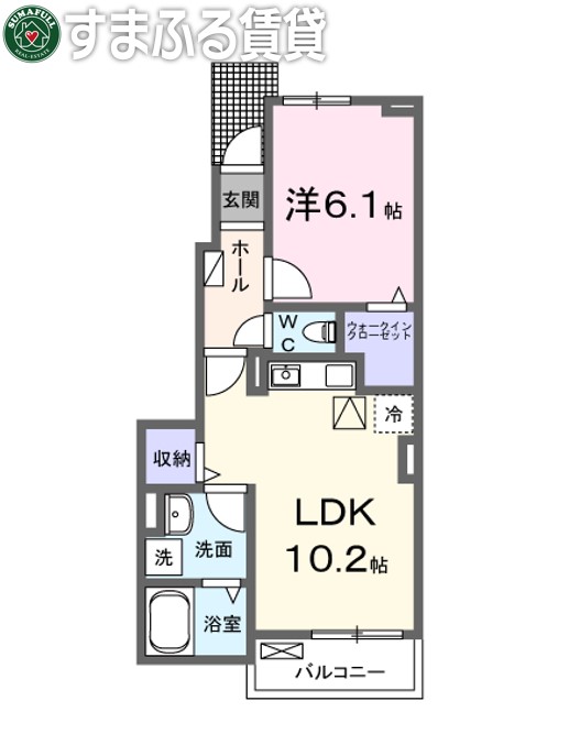 マイネハイム八百富の間取り