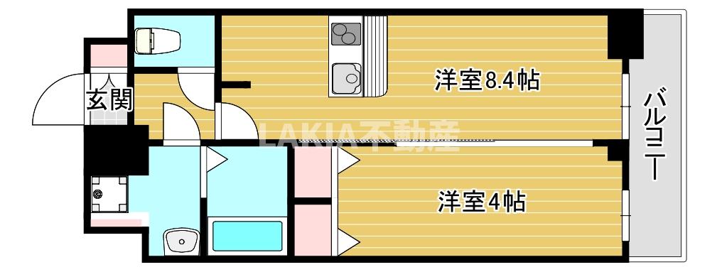 プレサンス南堀江ザ・センスの間取り