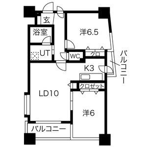 ノヴァ大通IIの間取り