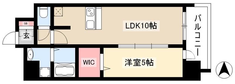 プレサンス大須観音駅前の間取り