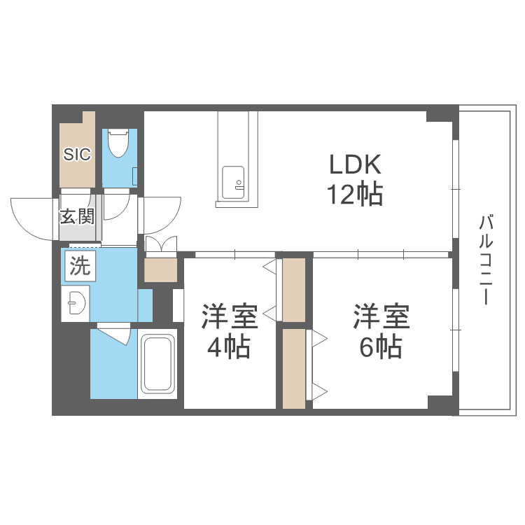 Hakata Station Southの間取り