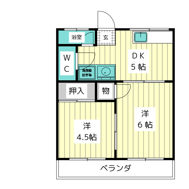 グリーンハイツゆりの間取り