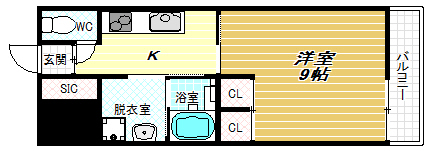 グラージュ春日丘の間取り