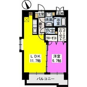 久留米市日ノ出町のマンションの間取り