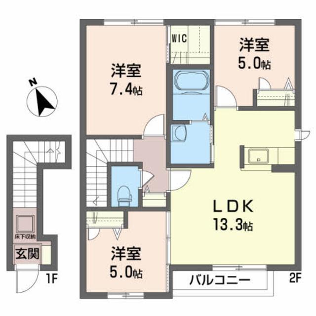 シャーメゾン菅谷台IIIの間取り