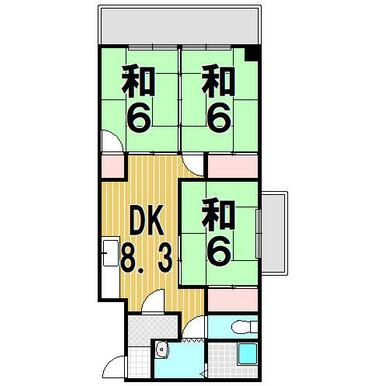 アーバンステージ七番館の間取り