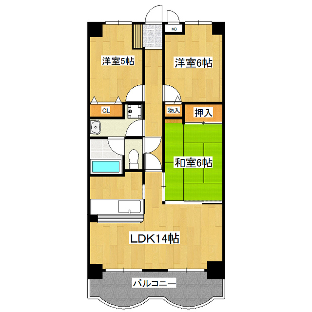 センチュリー時計台Ｉの間取り