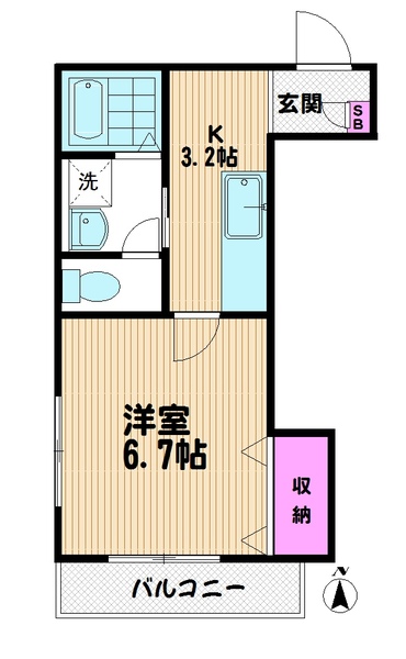 メゾン赤堀の間取り