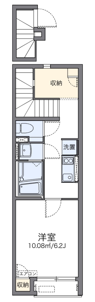 名古屋市緑区梅里のアパートの間取り