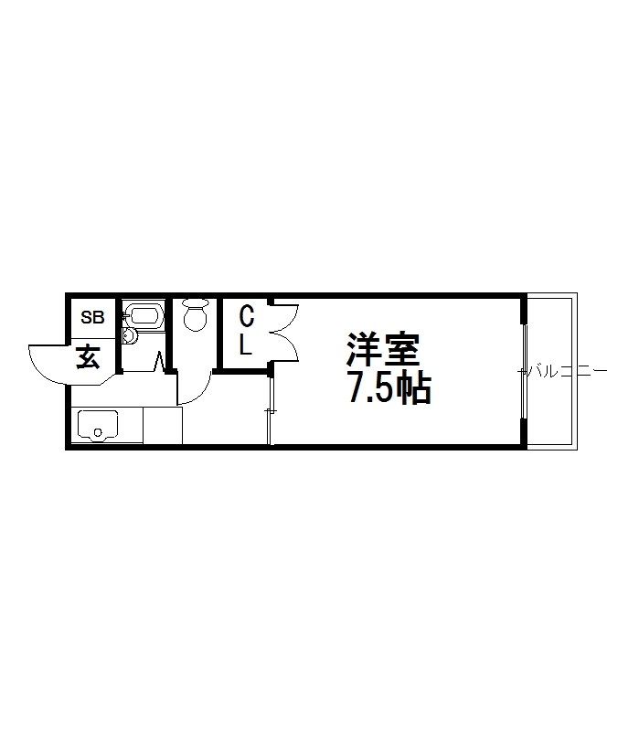 コーポサンプラザの間取り