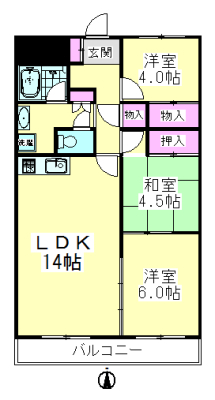 プルミエール竹ノ塚の間取り