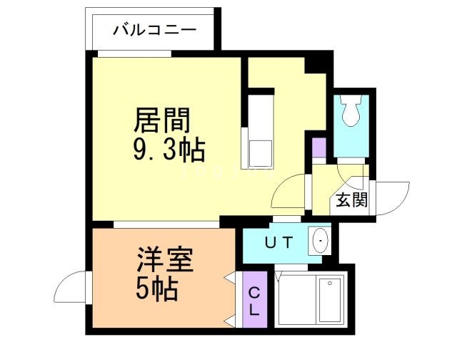 札幌市厚別区厚別西一条のマンションの間取り