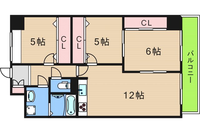 ファーロ新北島の間取り