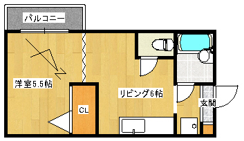 グランメール栗山の間取り