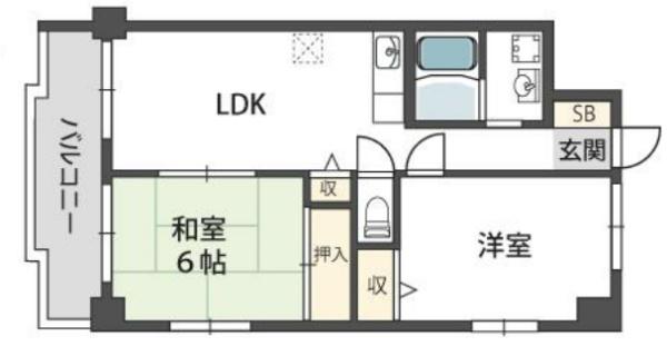 ミッシェル旭ヶ丘の間取り