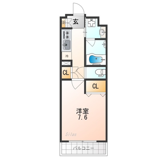 ベラジオ雅び北野白梅町駅前の間取り