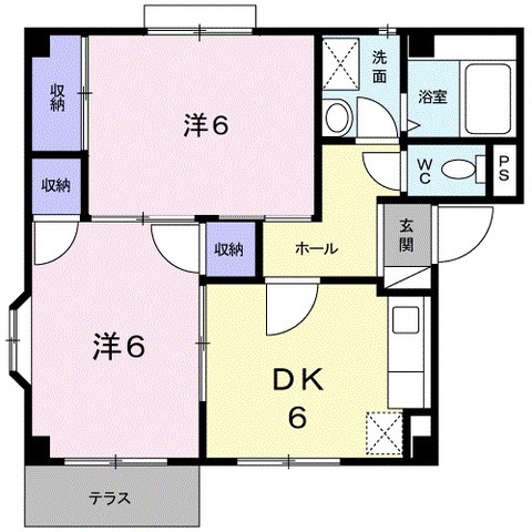 アムール．モアＡの間取り