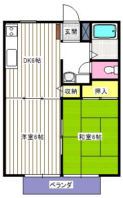 サンビレッジ大宮Ｂの間取り