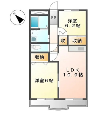 カームルーラルの間取り