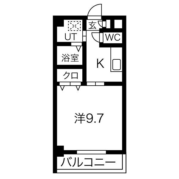 Y.S.ハイツ万代の間取り