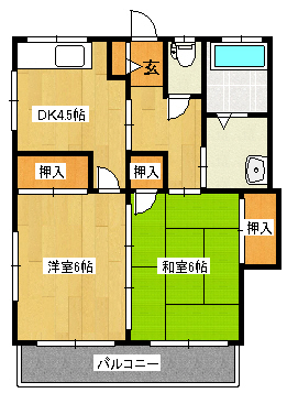 ヒカリハイツの間取り