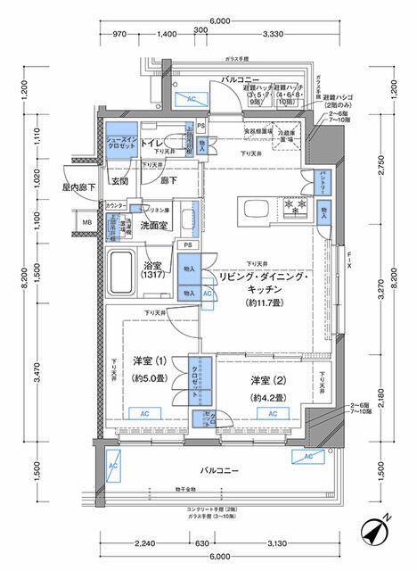 ラティエラ横濱大通り公園の間取り