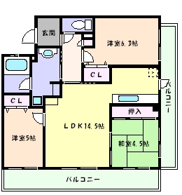 【アーバン甲南の間取り】