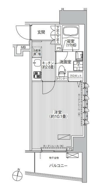 コスモグランス南品川の間取り