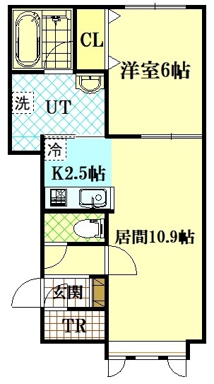 旭川市南五条通のアパートの間取り