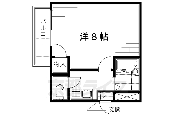 京都市伏見区肥後町のマンションの間取り