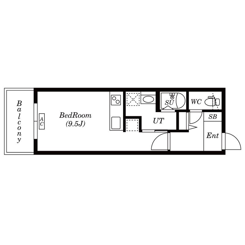 Lualt中野本町の間取り