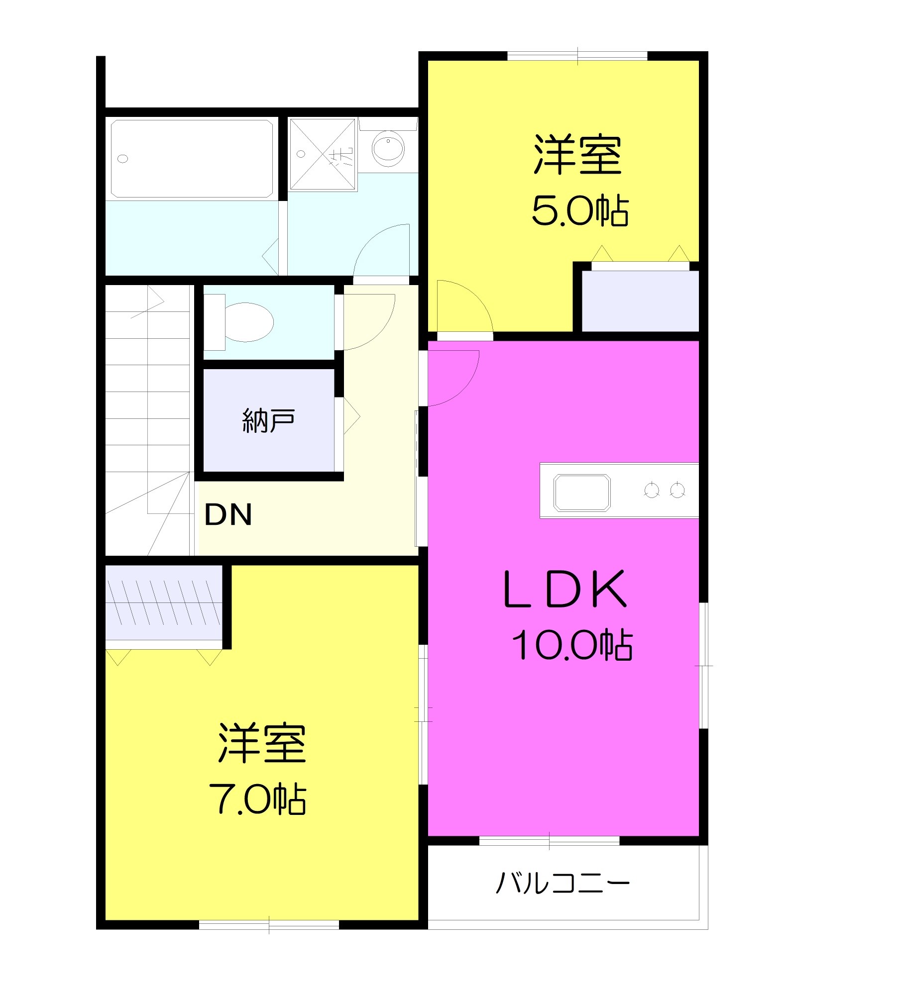 コンフォート利府の間取り