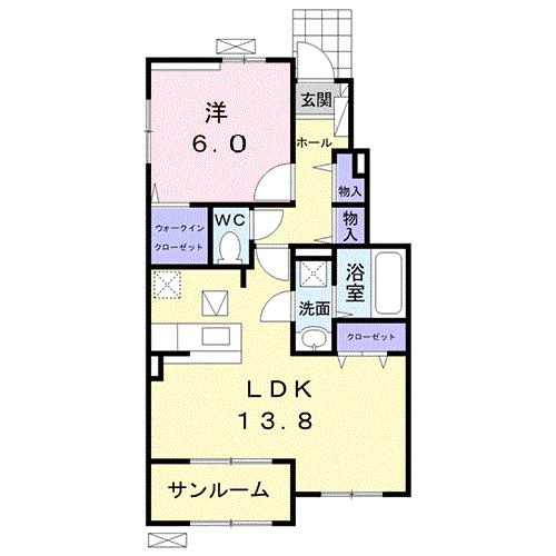 雲仙市愛野町乙のアパートの間取り