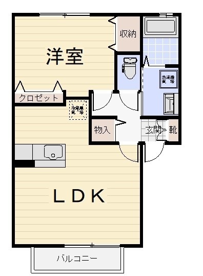 リリーハウス　Ａの間取り