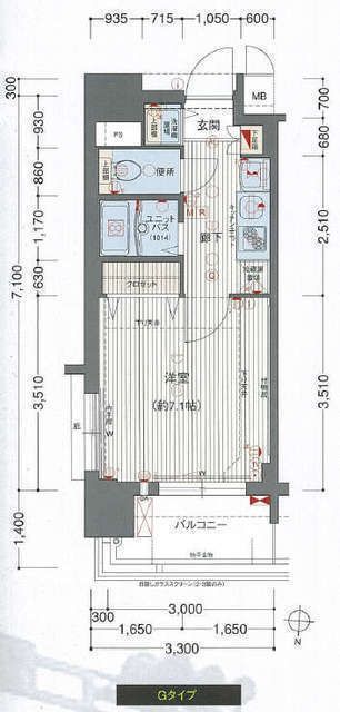 プレサンス名古屋ＳＴＡＴＩＯＮアブソリュートの間取り