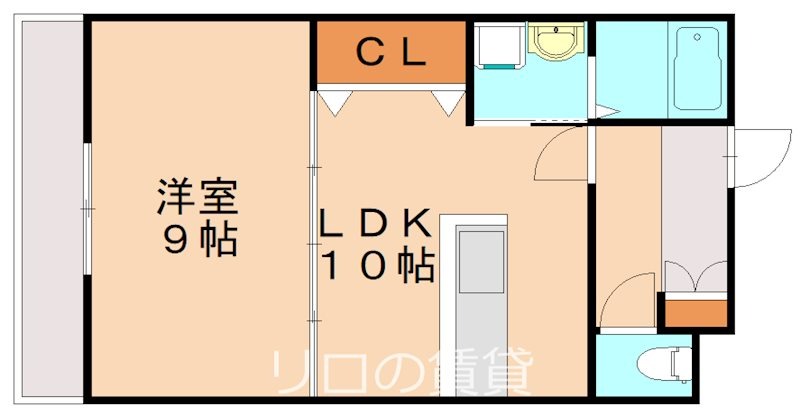 北九州市八幡西区清納のマンションの間取り