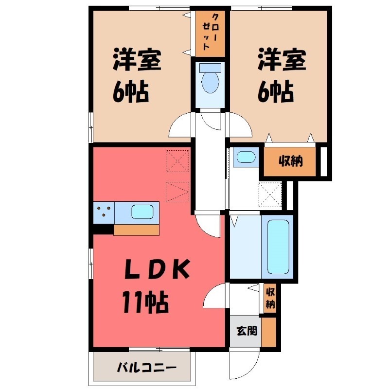 オペラハウス野中の間取り