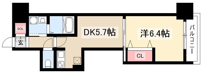 エステムプラザ名古屋駅前プライムタワーの間取り