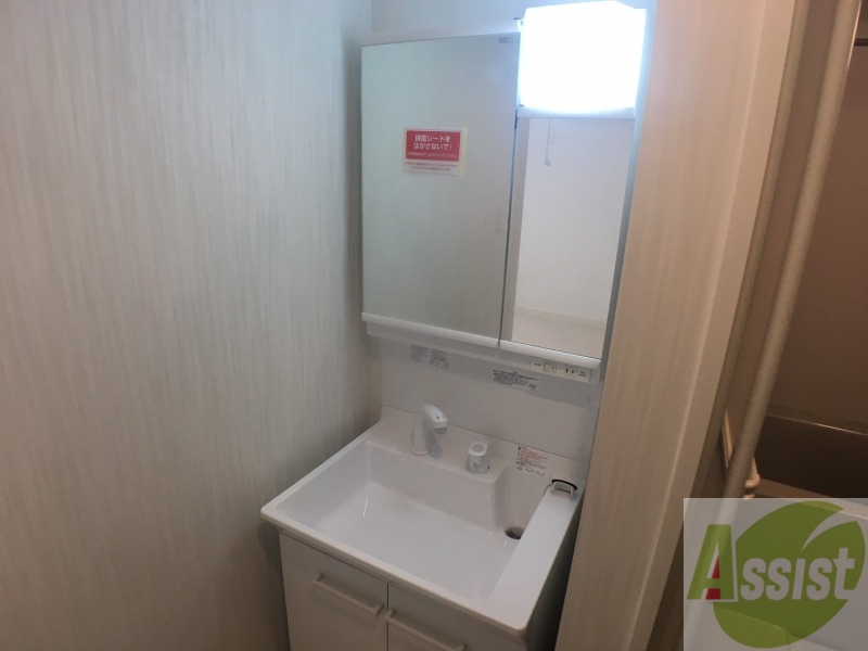 洗面設備　シャンプードレッサー。身支度はここでばっちりですね。