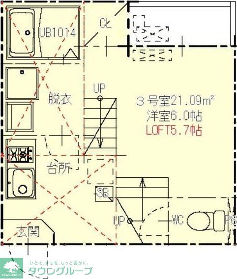 ハーモニーテラス外山の間取り