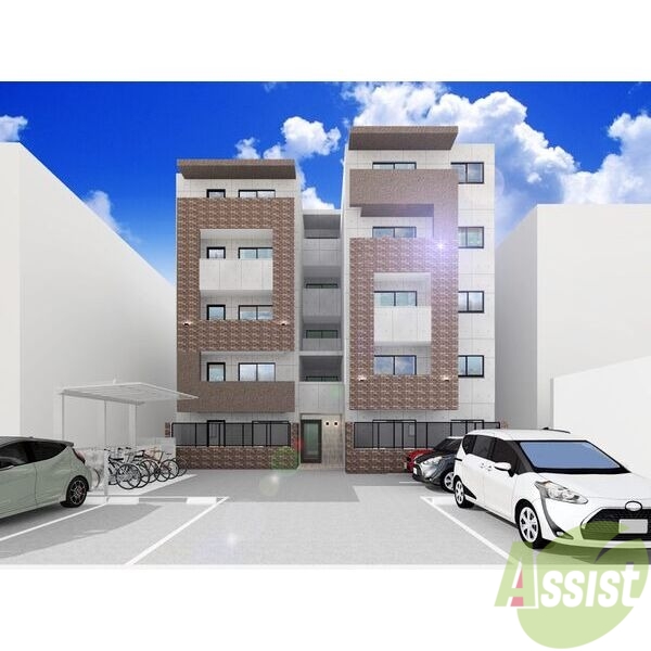 建物外観　外観予想パース　札幌市中央区「Ｂａｌｂｏｎｉ山鼻」