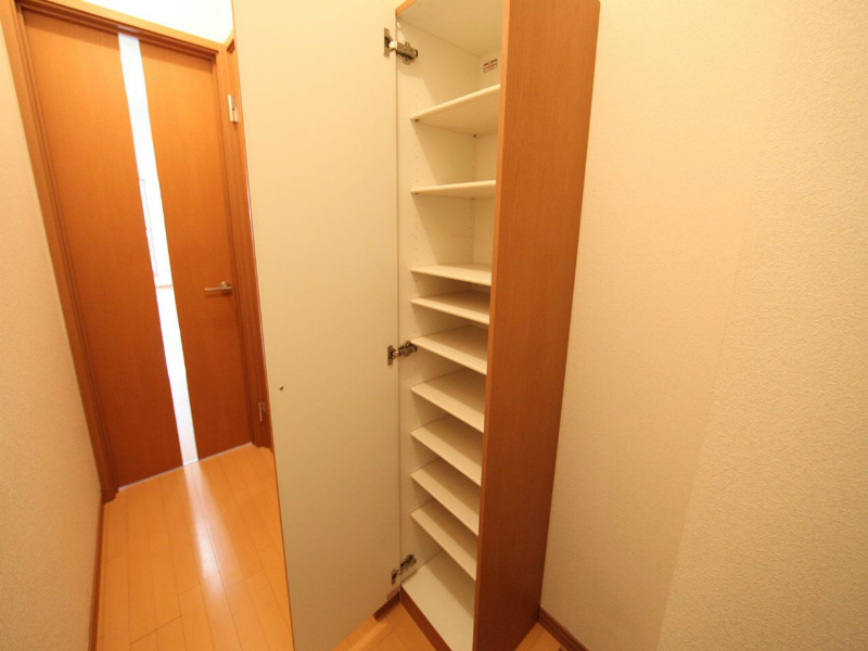 玄関　玄関　シューズボックス付