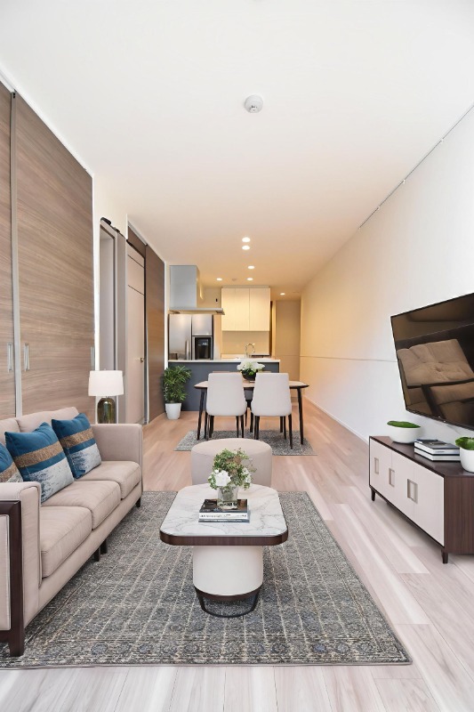 居室・リビング　ＣＧ画像の為実際は家具・家電の設置無し。