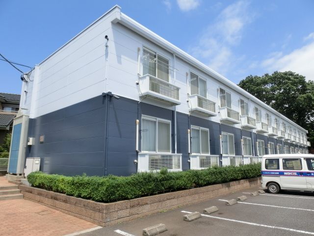 建物外観　家電付きで直ぐに新生活スタートできますよ