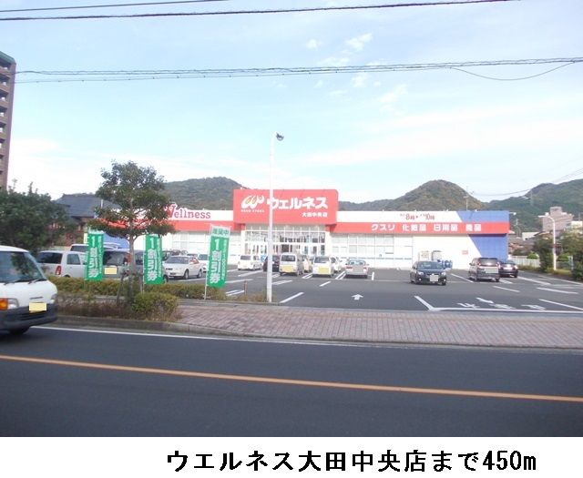 ドラックストア　ウエルネス大田中央店（ドラッグストア）まで450m