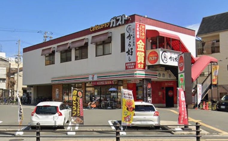 コンビニ　セブンイレブン大阪林寺２丁目店（コンビニ）まで105m