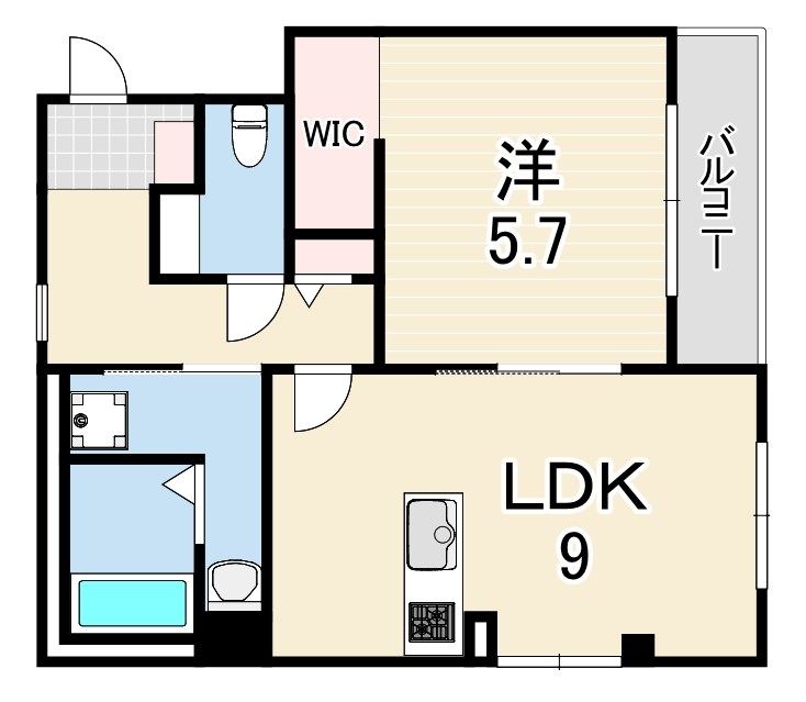 神戸市灘区水道筋 マンション新築工事の間取り写真