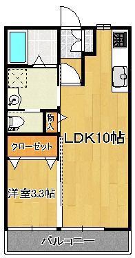サクシード引野 A棟の間取り写真